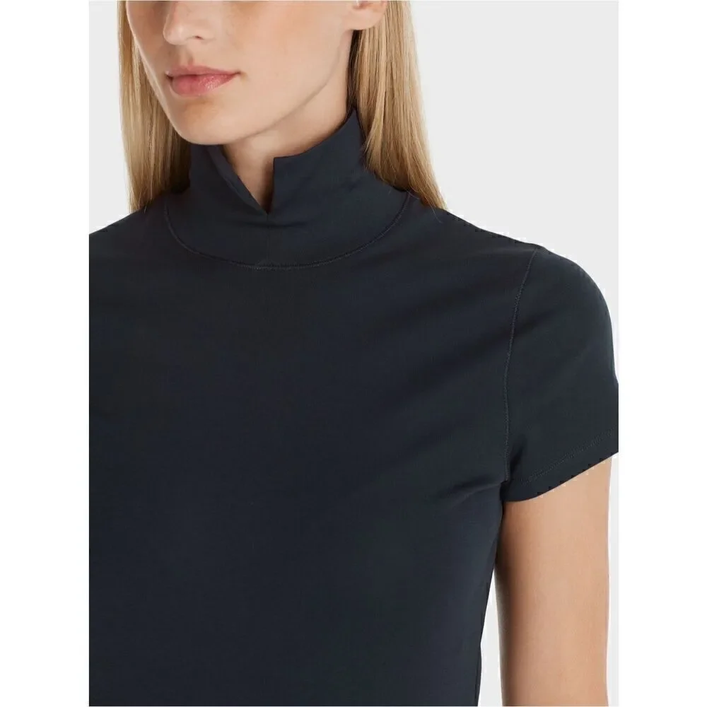 Marc Cain T-shirt with slit mock neck NEW